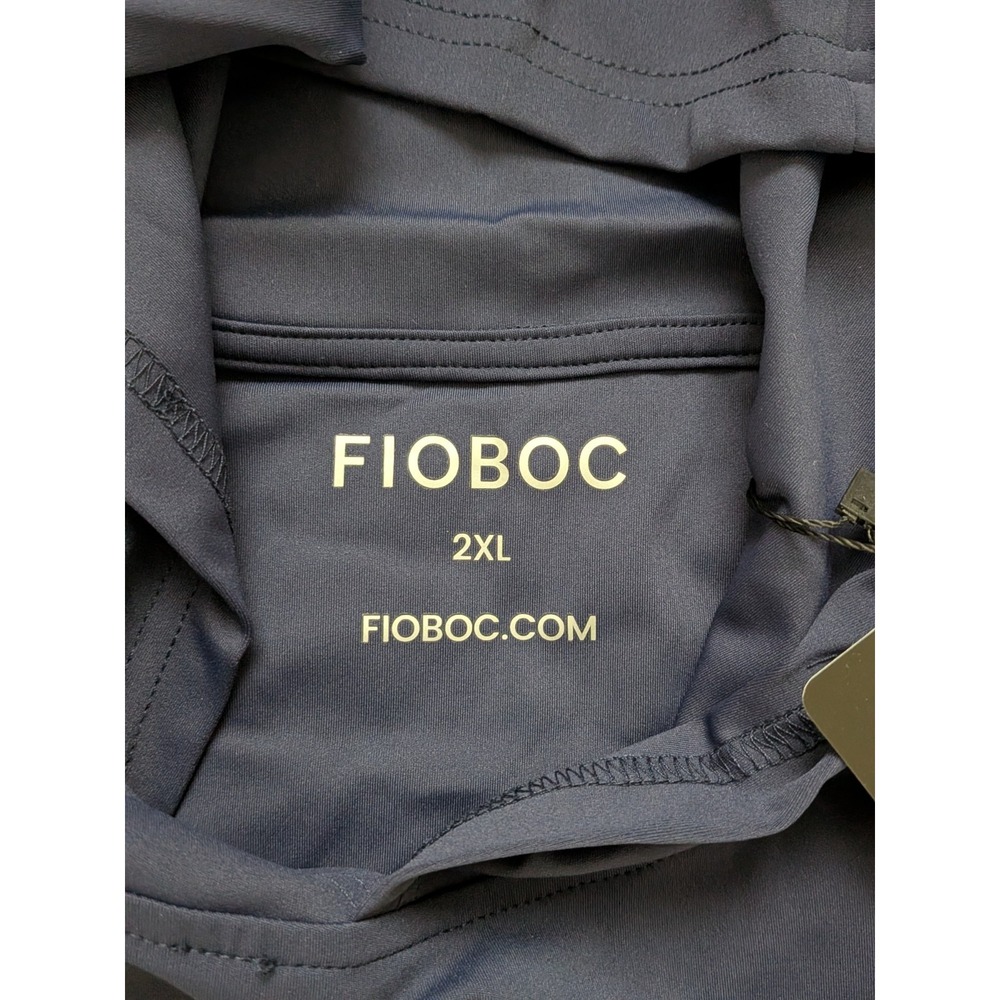 NWT Fioboc Hoodie Mens 2XL Pacific Blue Classic Fit Lightweight Pullover - Picture 3 of 12